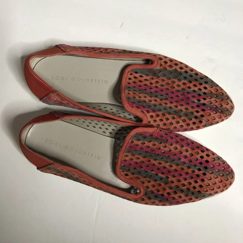 Lori Goldstein laser cut slip on loafers flats - Picture 11 of 12